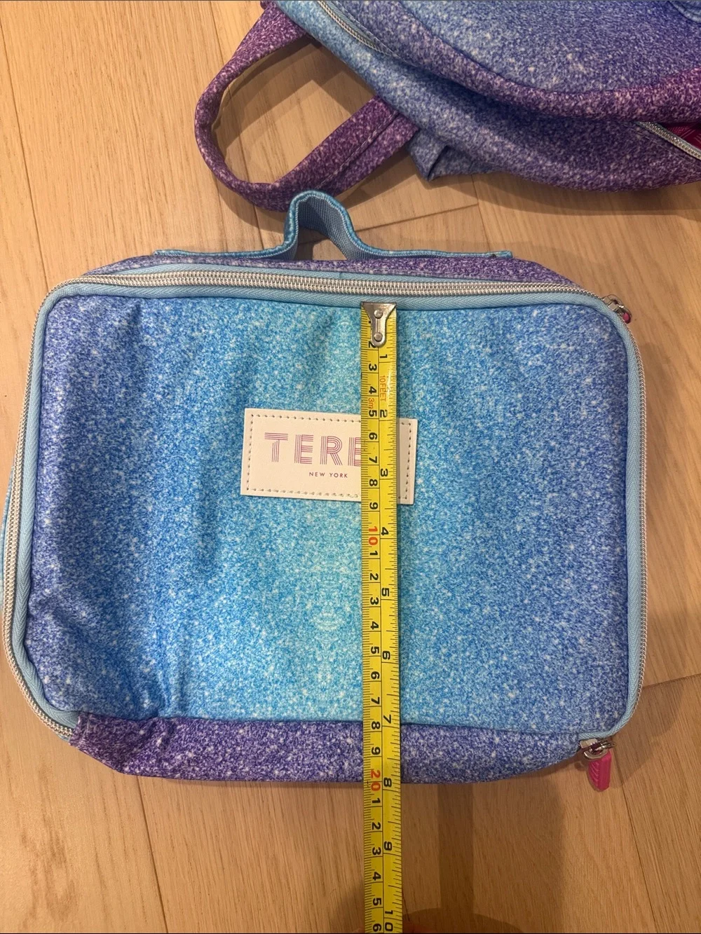 Terez Kids Unicorn FauxGlitter Ombre Backpack & Lunch Bag Set
